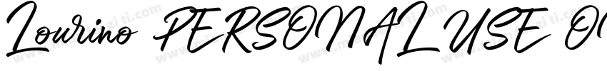 Lourino PERSONAL USE ONLY字体转换